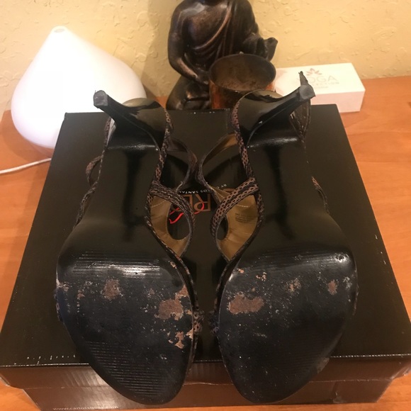 Carlos Santana brown and green heels - Picture 5 of 5